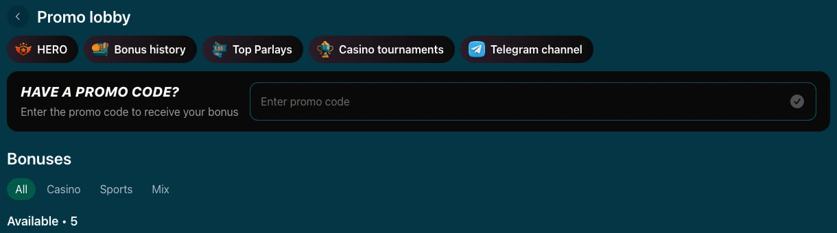 Sample wagering calculation for a Topmatch bonus