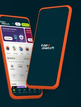 Topmatch на смартфоні: сайт у браузері та застосунок для Android